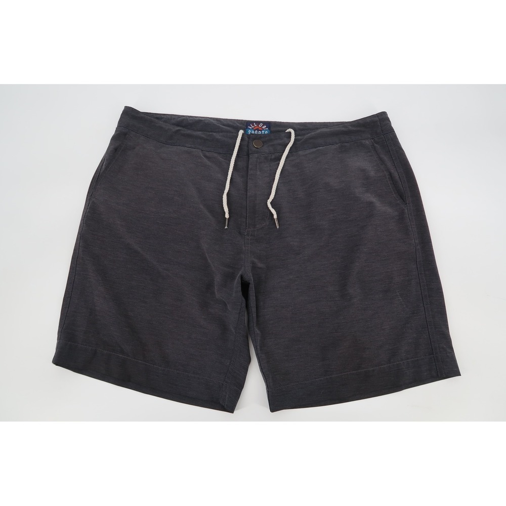 Faherty All Day Shorts Mens 38‎ Charcoal Gray Hybrid Stretch Quick Dry 8 Inseam